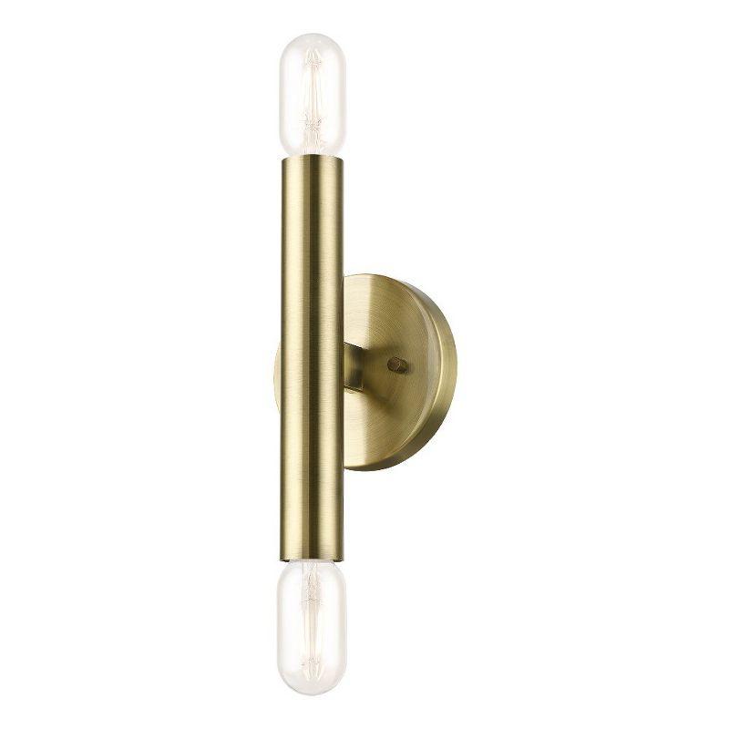 Livex Lighting Copenhagen 2 - Light Wall Light in  Antique Brass