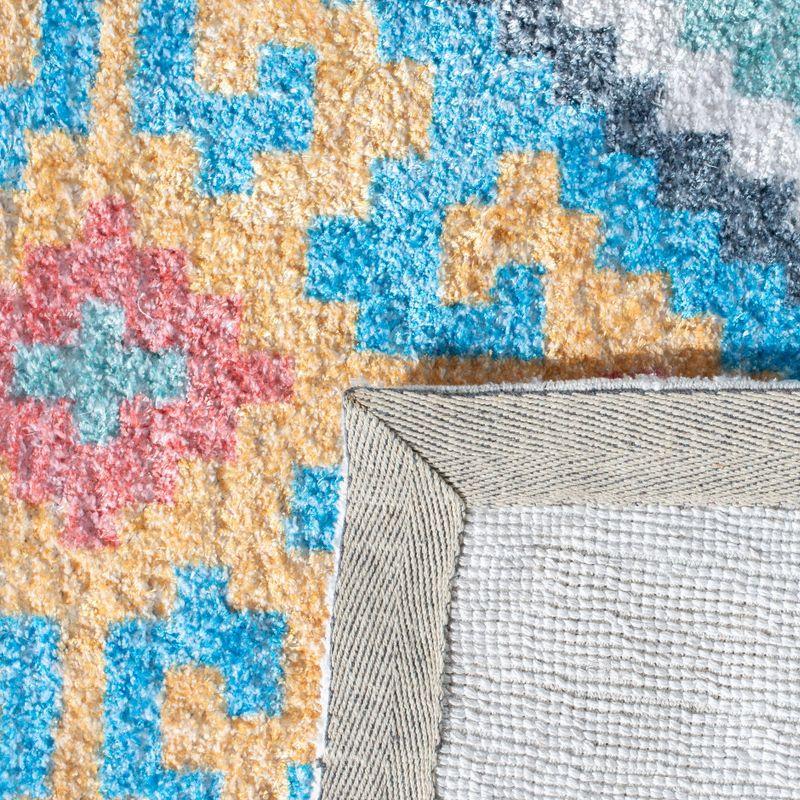 Saffron SFN560 Hand Loomed Area Rug - Blue/Aqua - 3'x5' - Safavieh.