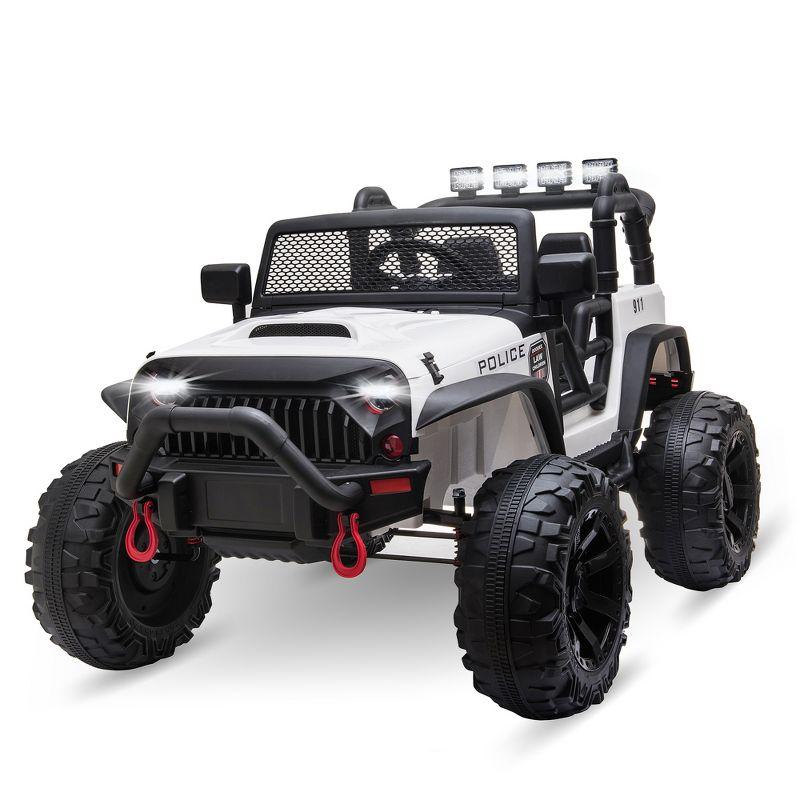 Aosom Kids Ride On Car 12V Battery-Powered Electric Truck with Wide Seat, Parent Remote Control & Bluetooth Music, Camo