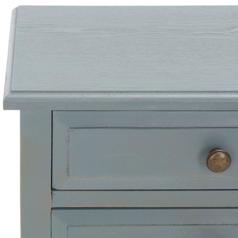 Lori Night Table Barn - AMH6576G - Blue - Safavieh Couture