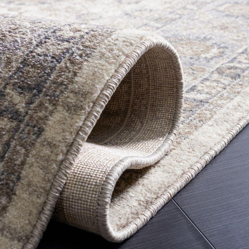 Sofia SOF330 Power Loomed Area Rug - Ivory/Grey - 5'1"x7'7" - Safavieh.