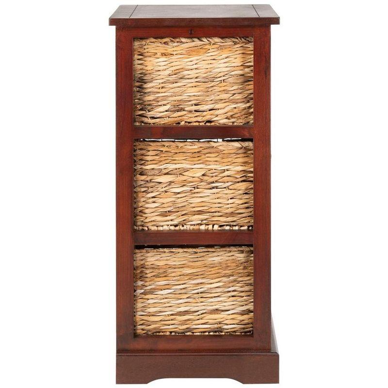 Halle Storage Side Table - AMH5738 - Cherry - Safavieh Couture