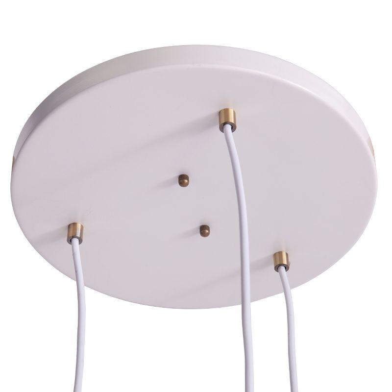 Renmarco Contemporary 3-Light Cluster Pendant - White - SEI