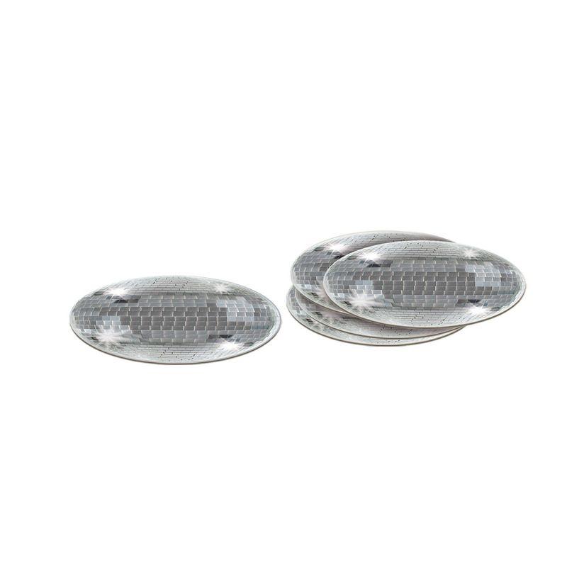 Beistle Disco Ball Coasters, 3.25", (32/Pkg) Multicolored