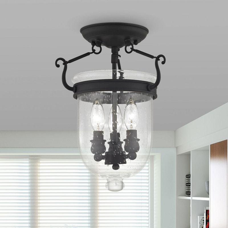 Dovecove Pierrepont Glass Semi Flush Mount