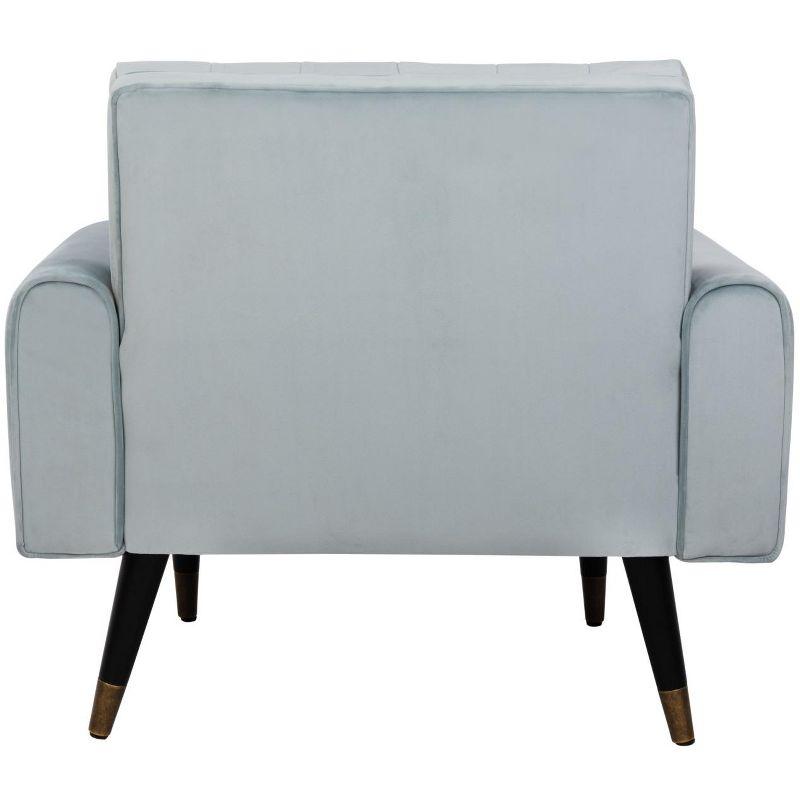 Amaris Tufted Accent Chair - ACH4503 - Slate Blue/Black - Safavieh
