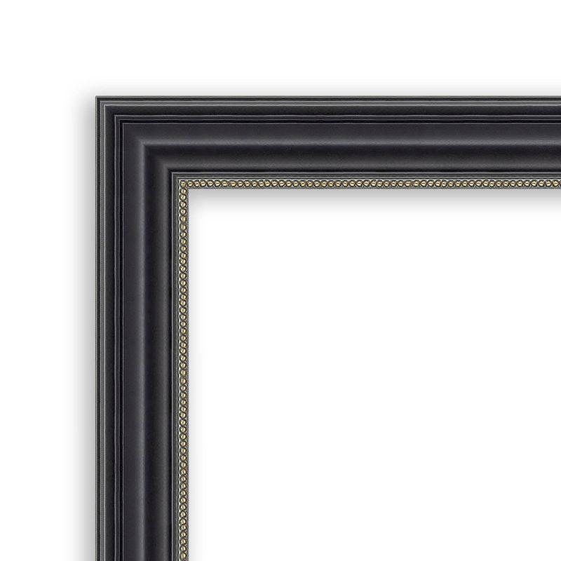 30"x22" Stylish Wood Frame Cork Board Black - Amanti Art