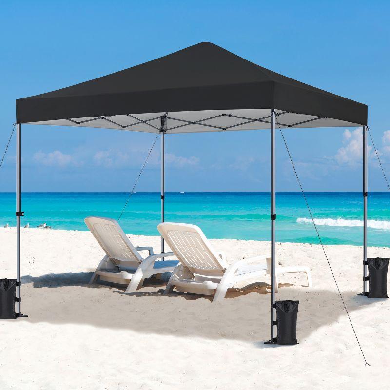 Yaheetech 10x10ft Pop-up Canopy with One-Push-To-Lock Setup Mechanism