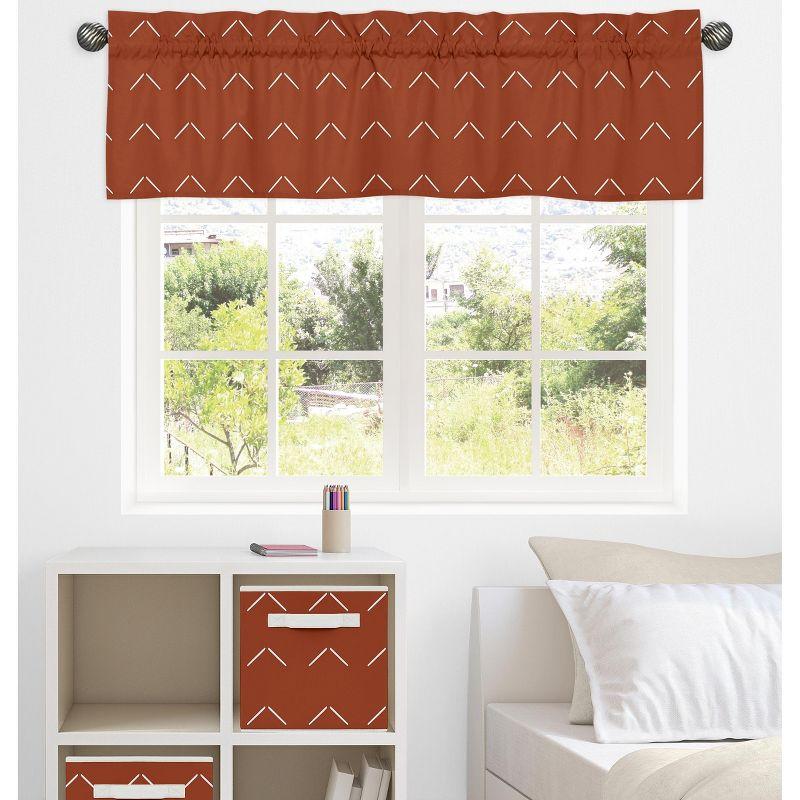 Sweet Jojo Designs Diamond Tuft Geometric Tailored 54" Window Valance