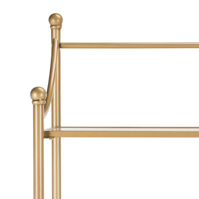 Diana 4-Tier Etagere - Tempered Glass/Gold - Safavieh