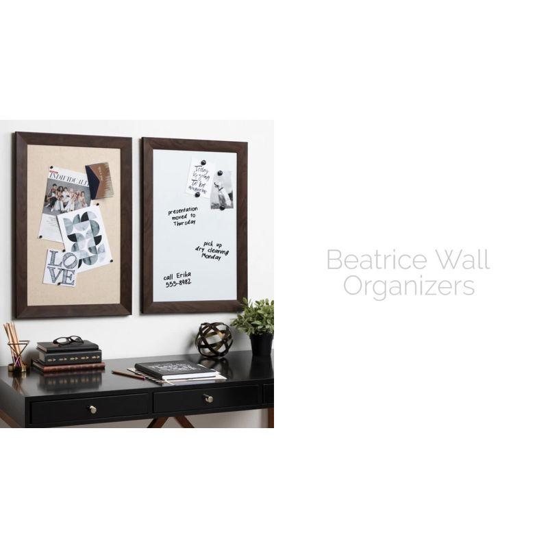 Beatrice Rustic Brown Framed Magnetic Chalkboard