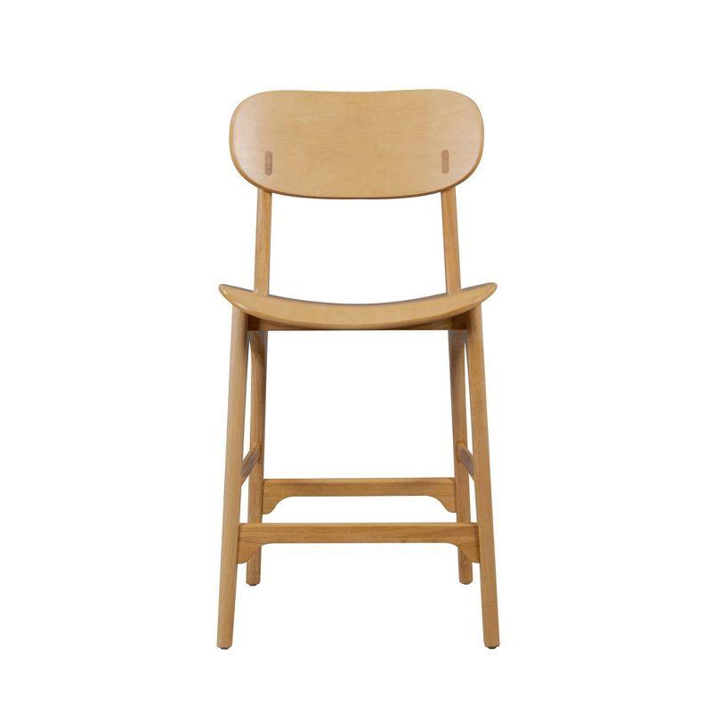 Boraam Solvang Wood Counter Height Barstool Natural