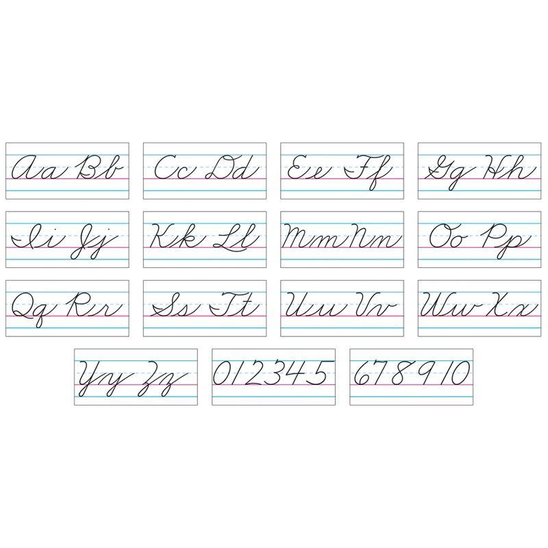 TREND Basic Alphabet Zaner-Bloser Cursive Bulletin Board Set