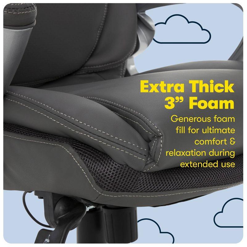 Serta Bryce Executive Office Chair with Patented AIR Lumbar Technology and Layered Body Pillows