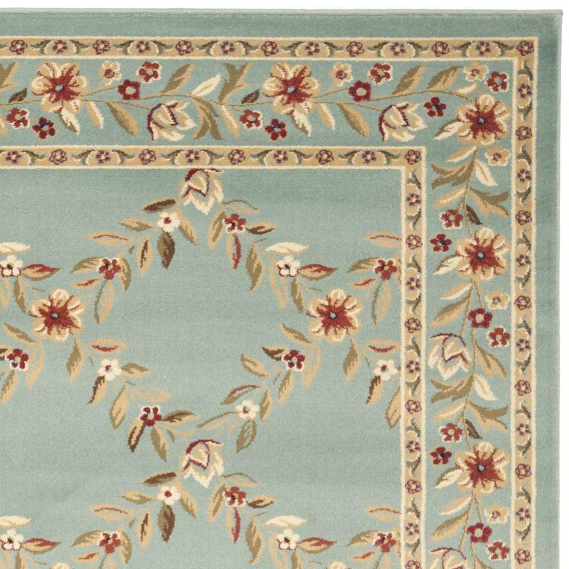 Lyndhurst LNH557 Power Loomed Area Rug - Blue/Blue - 6'7"x6'7" - Safavieh