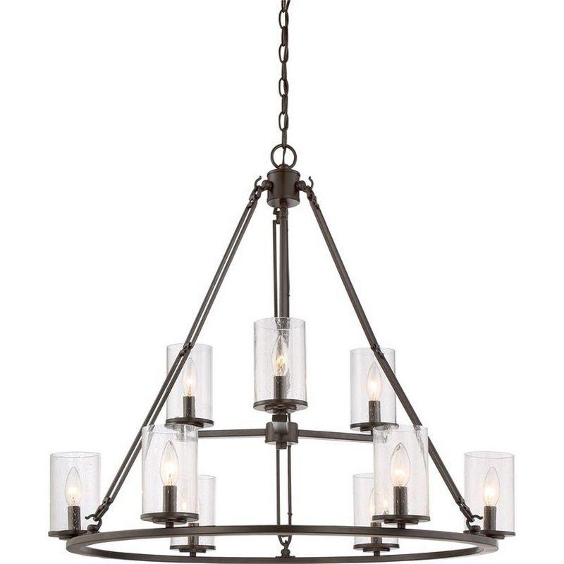 Quoizel Lighting Buchanan 9 - Light Chandelier in  Western Bronze