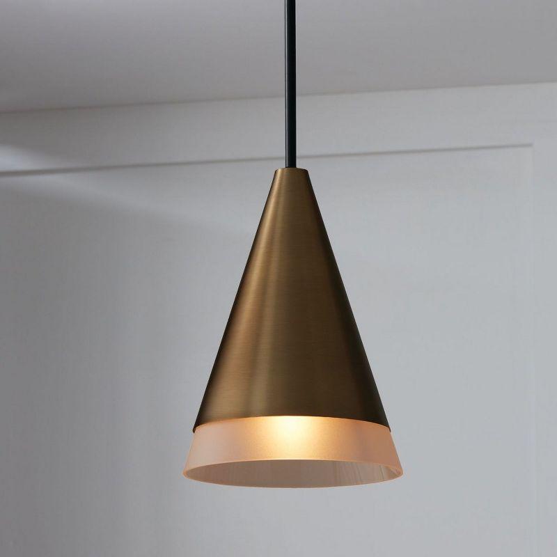 Capital Lighting Avant 1 - Light Pendant in  Aged Brass/Black