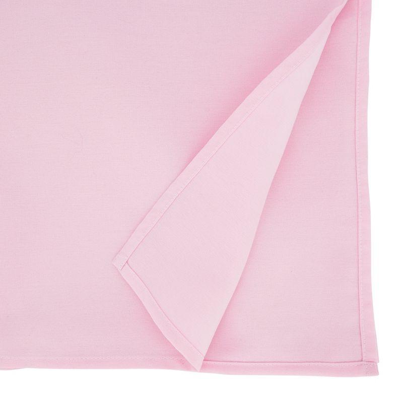 Saro Lifestyle Solid Color Everyday Tablecloth, Pink, 65" x 160"