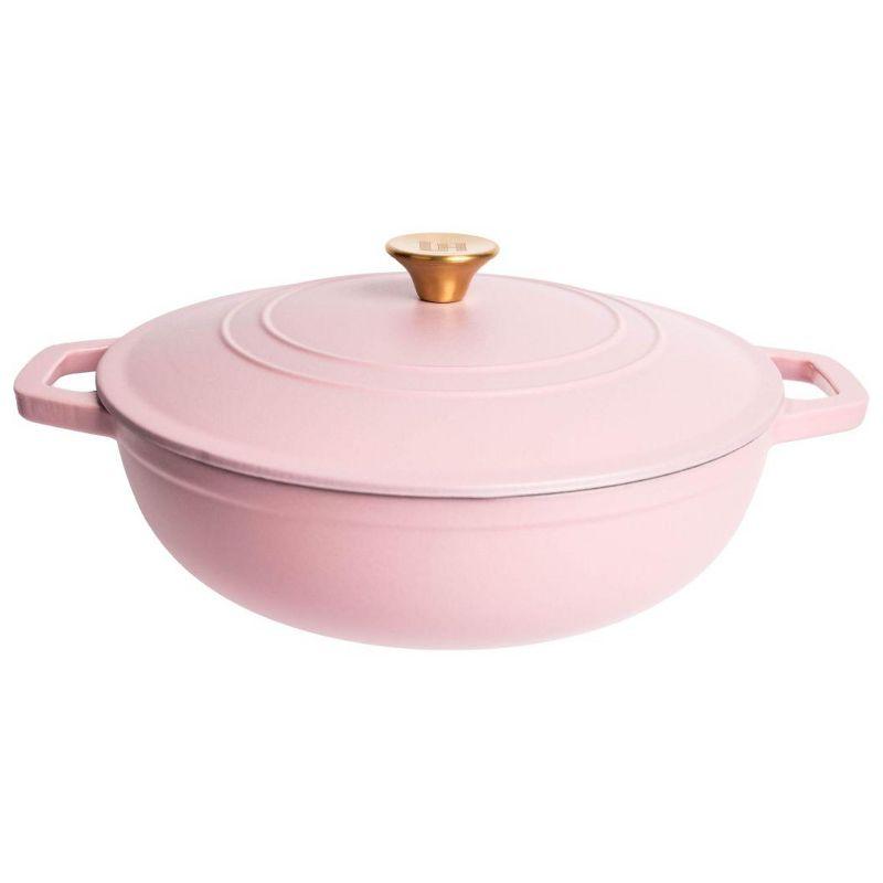 Lexi Home Lexi Home 5 qt. Enameled Cast Iron Round Braiser