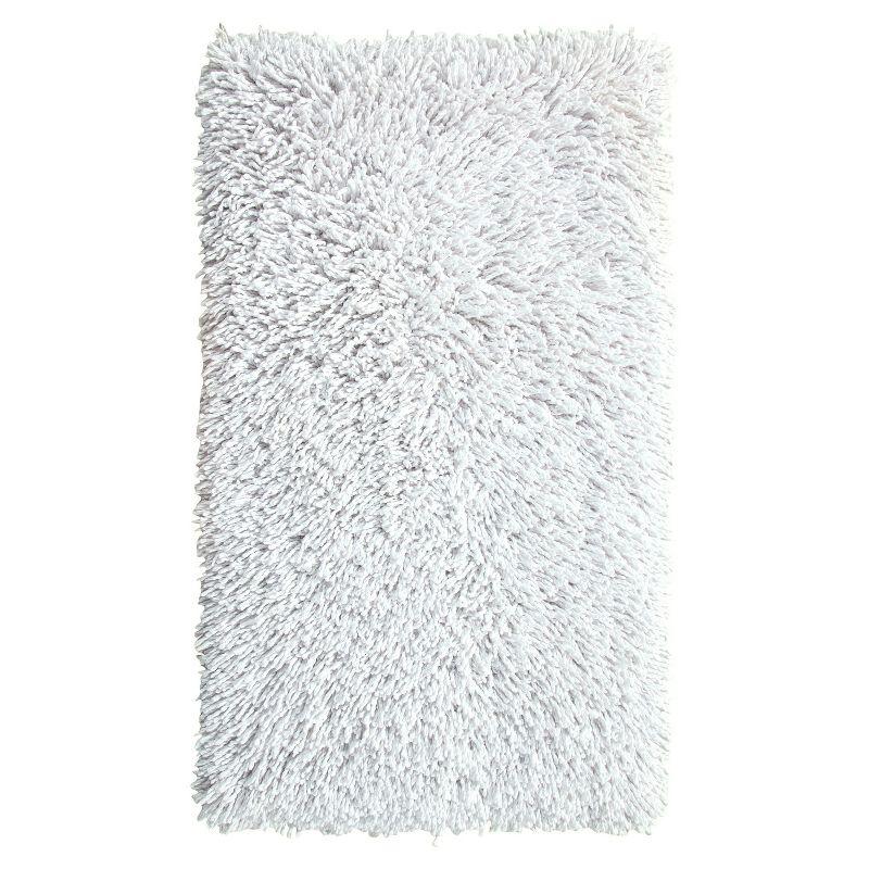 Knightsbridge Melbourne 220 GSF Non Skid Back Bath Rug 17 x 24 - White