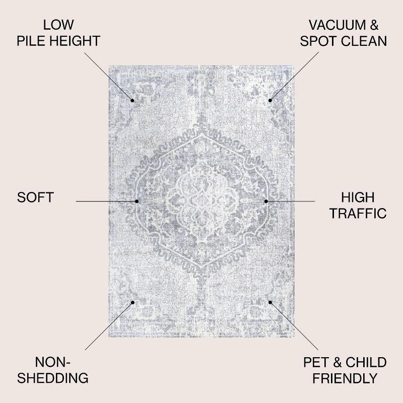 Modern Persian Vintage Medallion Runner Rug - JONATHAN Y