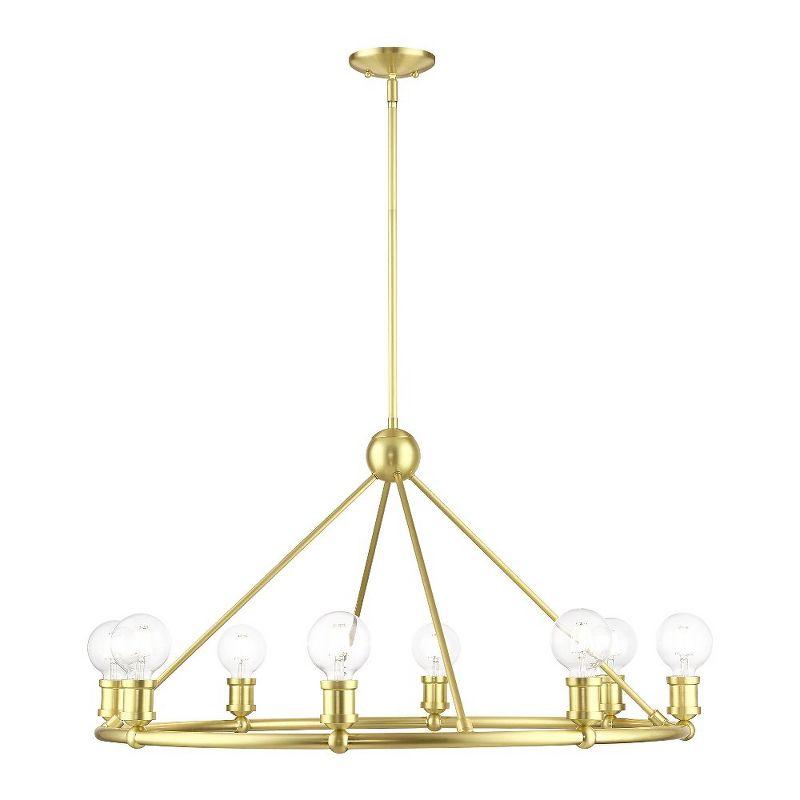 Livex Lighting Lansdale 8 - Light Chandelier in  Satin Brass