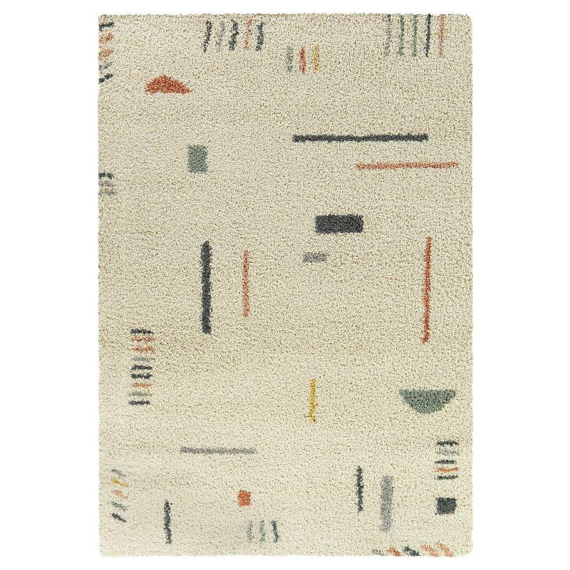 4'4"x6' Rupa Boho Moroccan Kids' Area Rug Cream - Balta Rugs