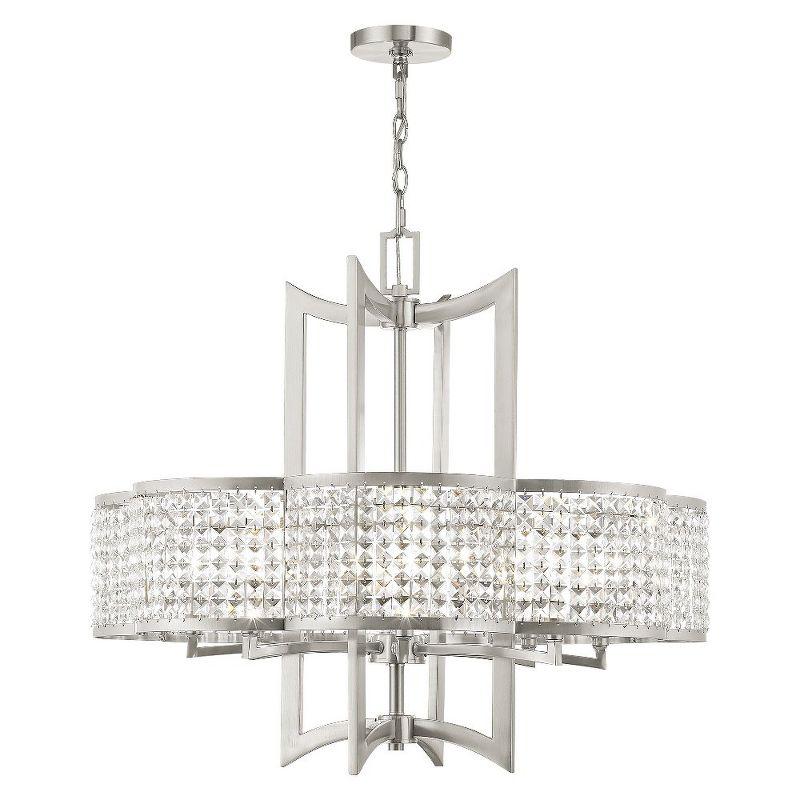 Livex Lighting Grammercy 8 - Light Chandelier in  Brushed Nickel