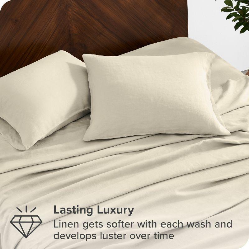 Bare Home 100% Linen Sheet Set
