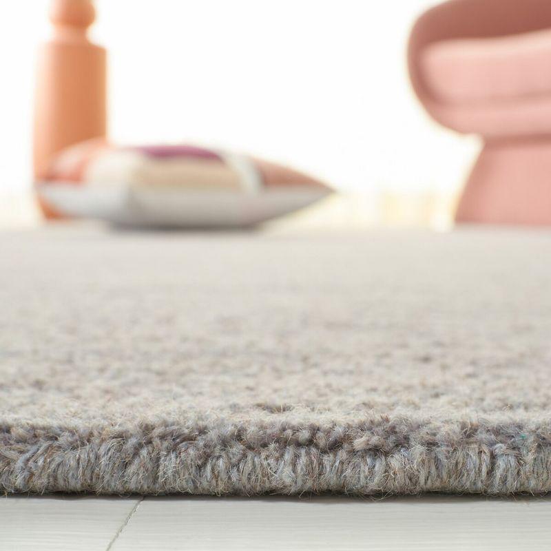 Himalaya HIM610 Handmade Area Rug - 8' Round - Grey - Safavieh