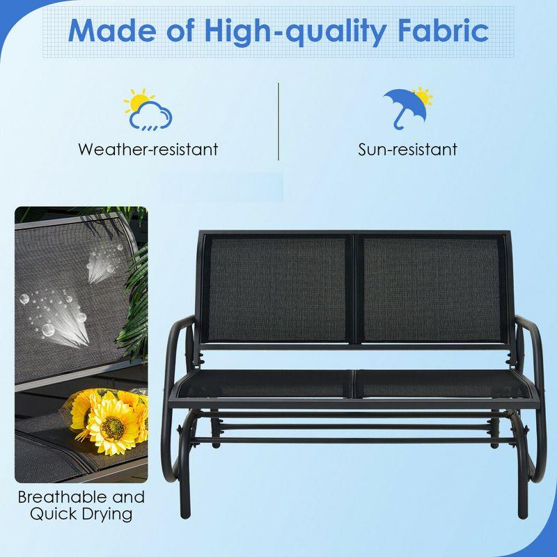 Lark Manor™ Annemaria Glider Metal Bench