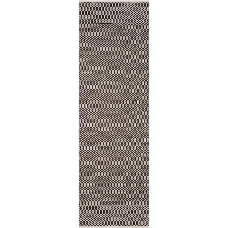 Montauk MTK339 Hand Woven Indoor Runner Rug - Ivory/Black - 2'3"x10' - Safavieh
