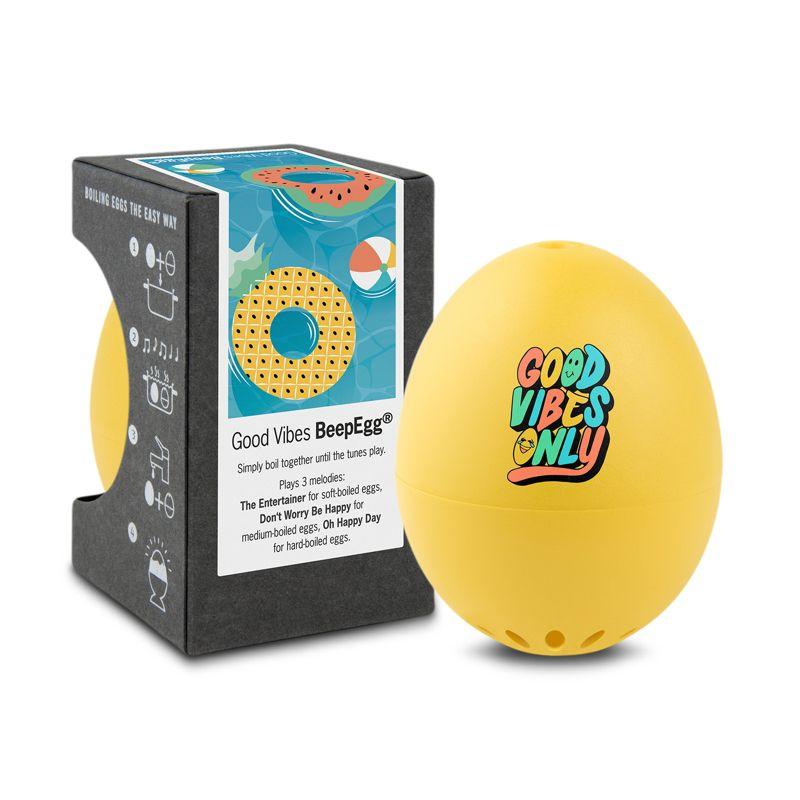 Brainstream Good Vibes BeepEgg Singing and Floating Egg Timer for Boiled Eggs