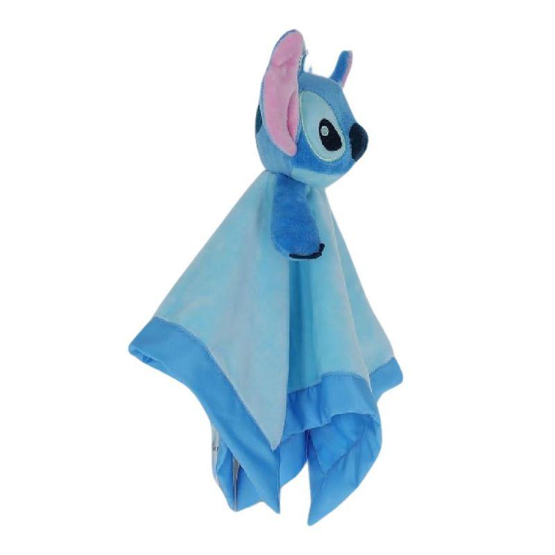 Disney Stitch Snuggle Stuffed Animal 12 Inch Security Blanket Toy