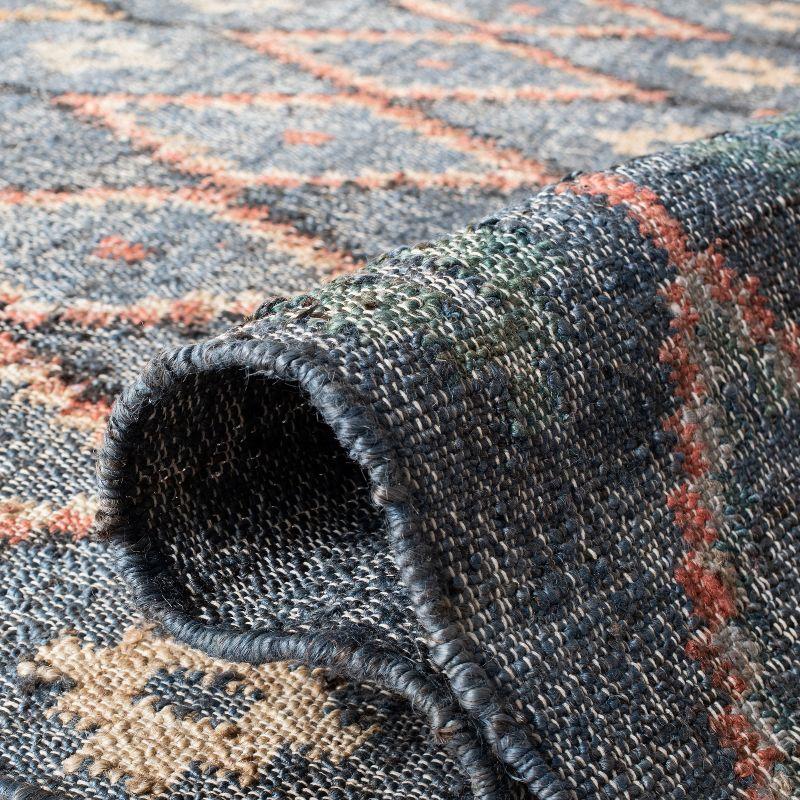 Kilim KLM753 Hand Loomed Area Rug - Charcoal/Gold - 5'x8' - Safavieh.