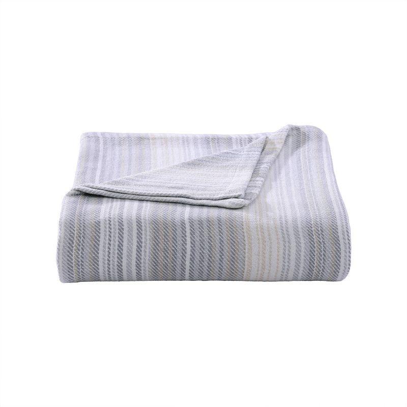 King Dune Cotton Reversible Striped Blanket