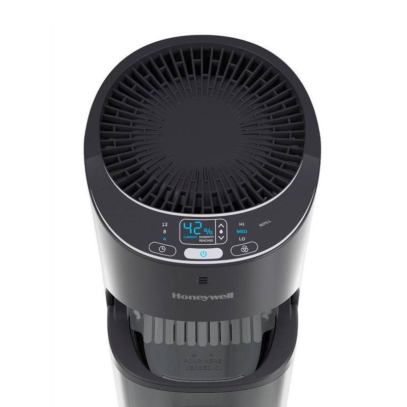 Honeywell Removable Top Fill Tower Humidifier: Cool Mist, 3 Settings, Adjustable Humidity, Portable, Black, ETL Listed