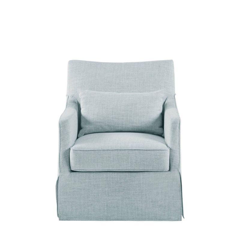 Martha Stewart London 360°Swivel Armchair with Lumbar Pillow