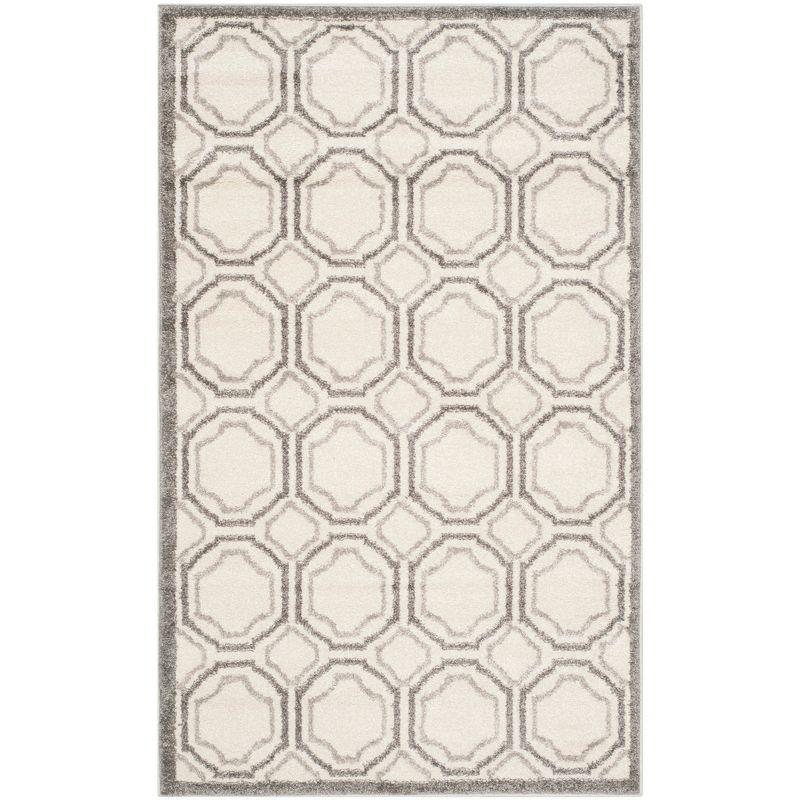 Amherst AMT411 Power Loomed Accent Rug - Ivory/Light Grey - 3'x5' - Safavieh.
