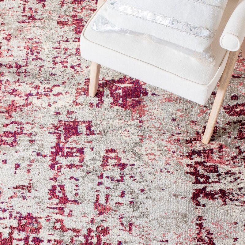 Madison 471 Area Rug In Beige / Wine