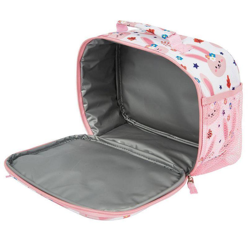 Travelers Club Kids' 5pc Hardside Checked Spinner Luggage Set - Bunny