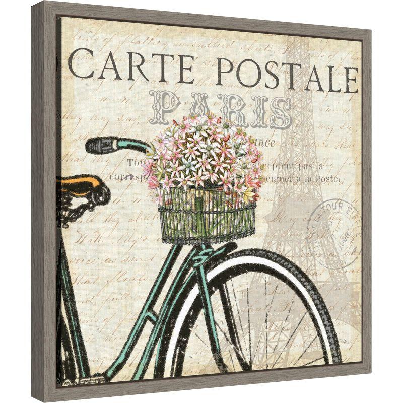 Amanti Art Paris Ride I (bicycle) by Pela Studio Canvas Wall Art Print Framed 16-in. x 16-in.