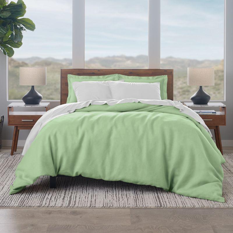 Ella Jayne Olive Cotton Sateen King/Cal King Duvet Cover Set