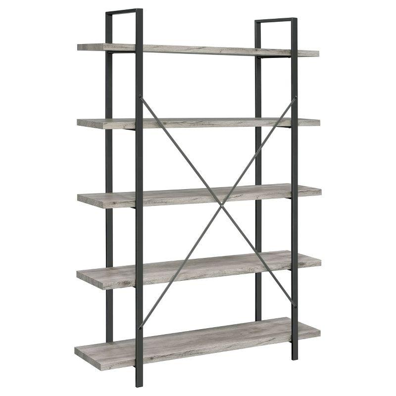 70" Cole 5 Shelf Bookcase with Frame - Coaster