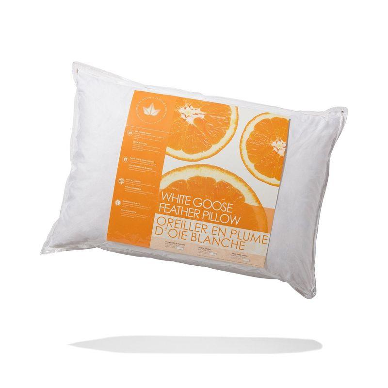 Canadian Down & Feather Company White Goose Feather Pillow - 2 Pack (Set of 2)