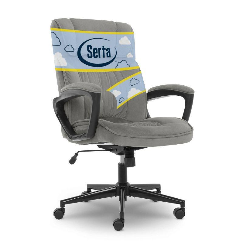 Serta Serta Hannah Executive Office Chair, Ergonomic Lumbar Support, Firm Seat Cushion, Deep Body Pillows
