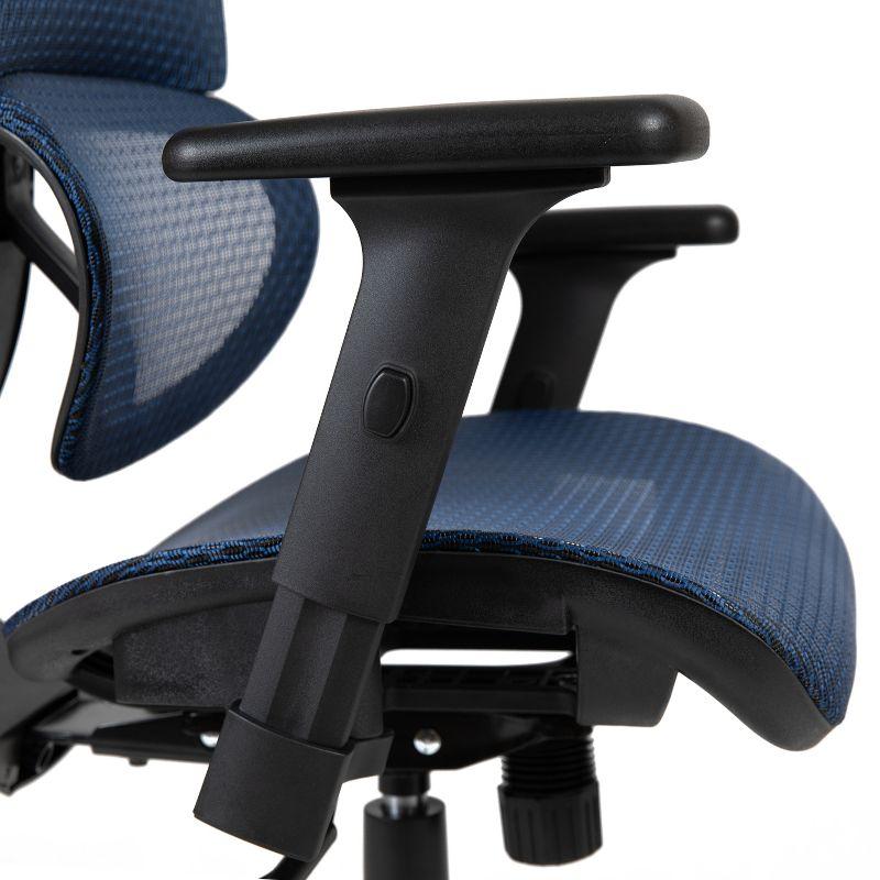 Flash Furniture Ergonomic Mesh Office Chair with 2-to-1 Synchro-Tilt, Adjustable Headrest, Lumbar Support, and Adjustable Pivot Arms