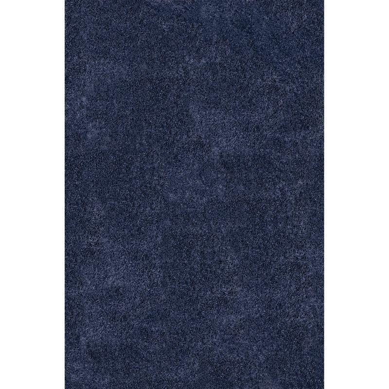 Nuloom Marleen Solid 2x3 Accent Shag Indoor Area Rug for Living Room Bedroom Dining Room Nursery Entryway, Navy