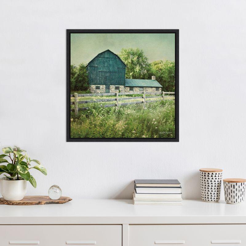 Amanti Art Blissful Country III (Barn) by Elizabeth Urquhart Framed Canvas Wall Art