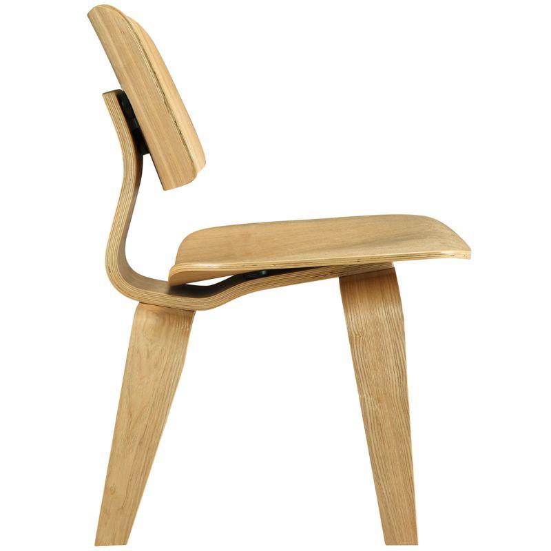 Fathom Dining Wood Side Chair Natural - Modway: Plywood Design, 331 lbs Capacity, Spot Clean